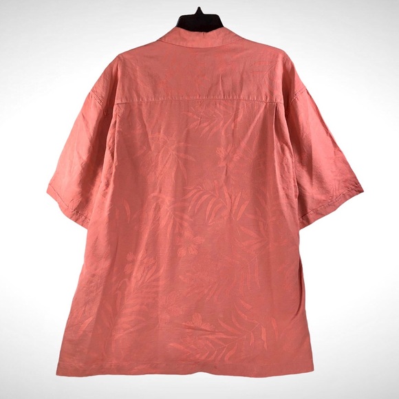 Jamaica Jaxx Mens Short Sleeve 100% Silk Hawaiian Button Down Shirt XXL! - Picture 4 of 6